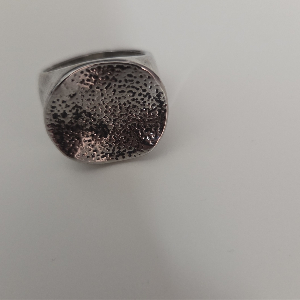 Textured Sterling Silver Ring 925